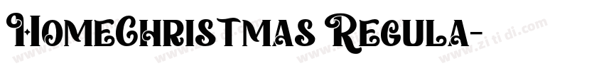 HomeChristmas Regula字体转换